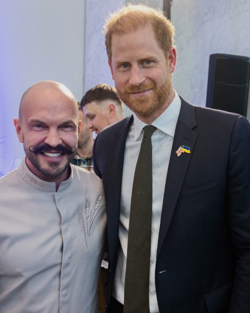 Volodymyr Yaroslavskyi e o Príncipe Harry
